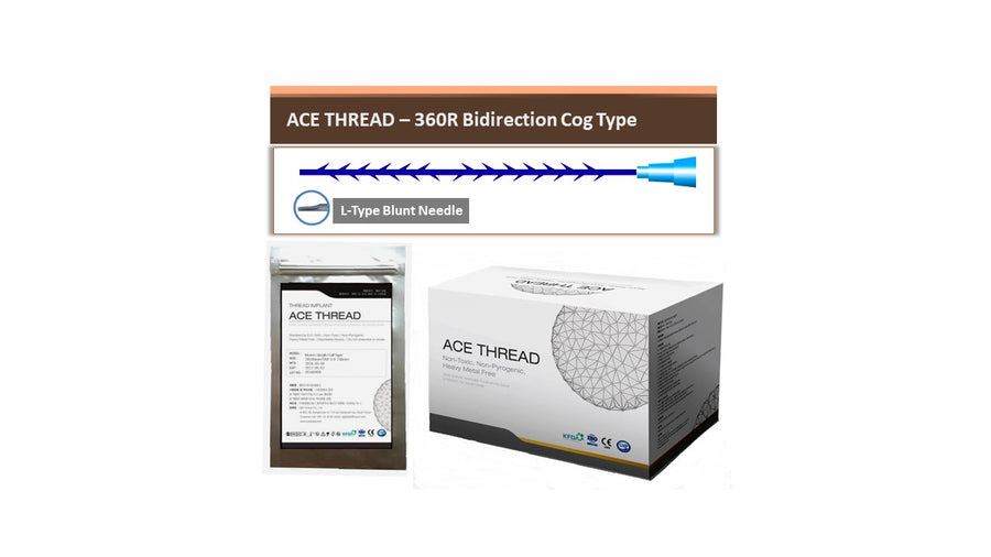 ACE PDO thread - 360R Bidirection Cog Cannula L type(100pcs)