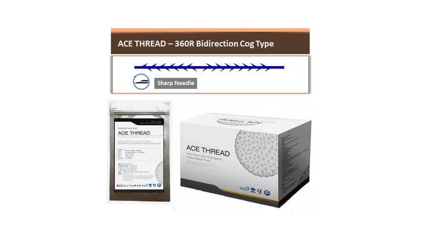 ACE PDO thread - 360R Bidirection Cog Sharp type(60pcs)